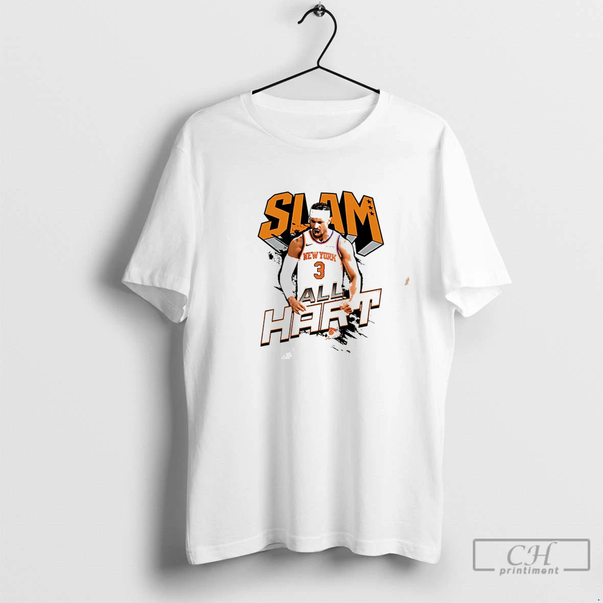 Premium New York Knicks Josh Hart All Hart Slam Graphic Tee