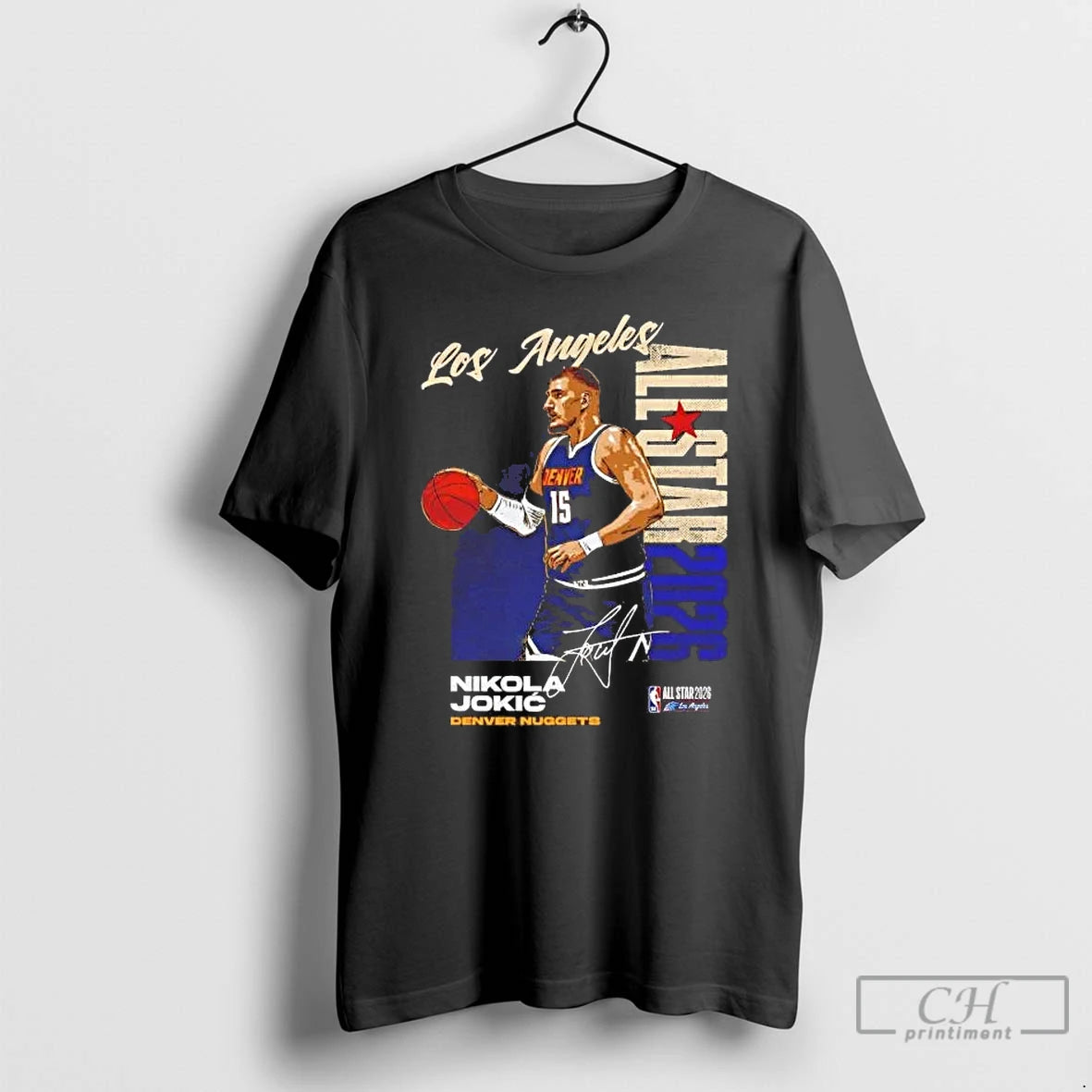 Premium Nikola Jokic 2026 Nba All Star Signature Denver Nuggets Tee Hoodie, Sweatshirt | PrintMintTees.com