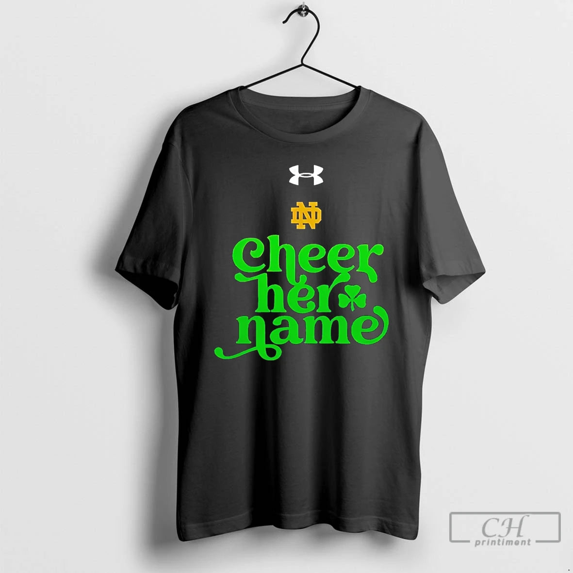 Premium Notre Dame Basketball Cheer Her Name T-Shirts, Hoodie, Sweatshirt | PrintMintTees.com
