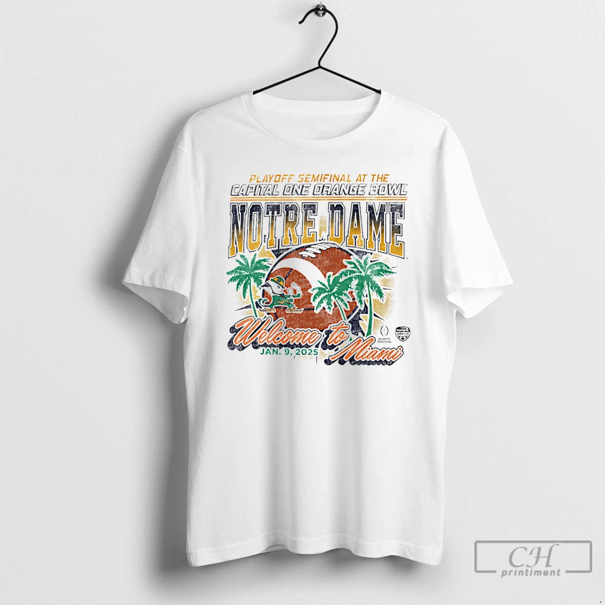 Premium Notre Dame Fighting Cfp Semifinal Irish Orange Bowl 2026 T-Shirts, Hoodie, Sweatshirt | PrintMintTees.com
