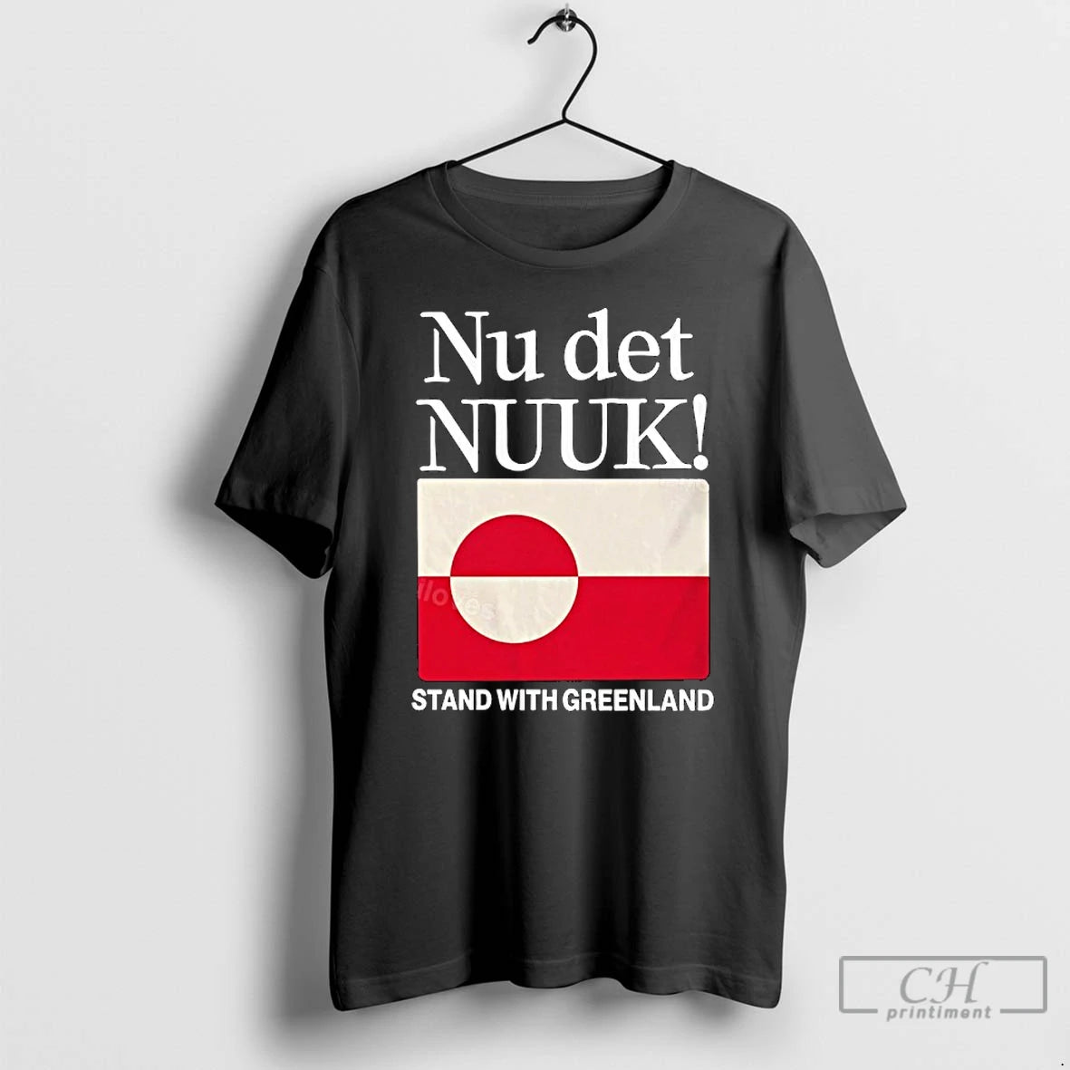 Premium Nu Det Nuuk Stand Uith Greenland Flag T-Shirts, Hoodie, Sweatshirt | PrintMintTees.com