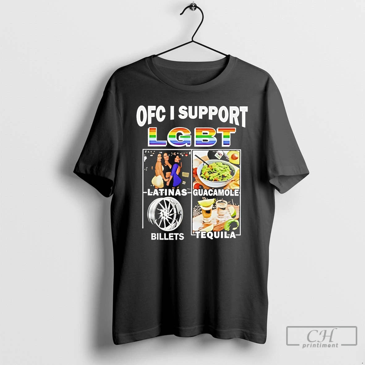 Premium Ofc I Support Lgbt Latinas Guacamole Billets Tequila T-Shirts, Hoodie, Sweatshirt | PrintMintTees.com