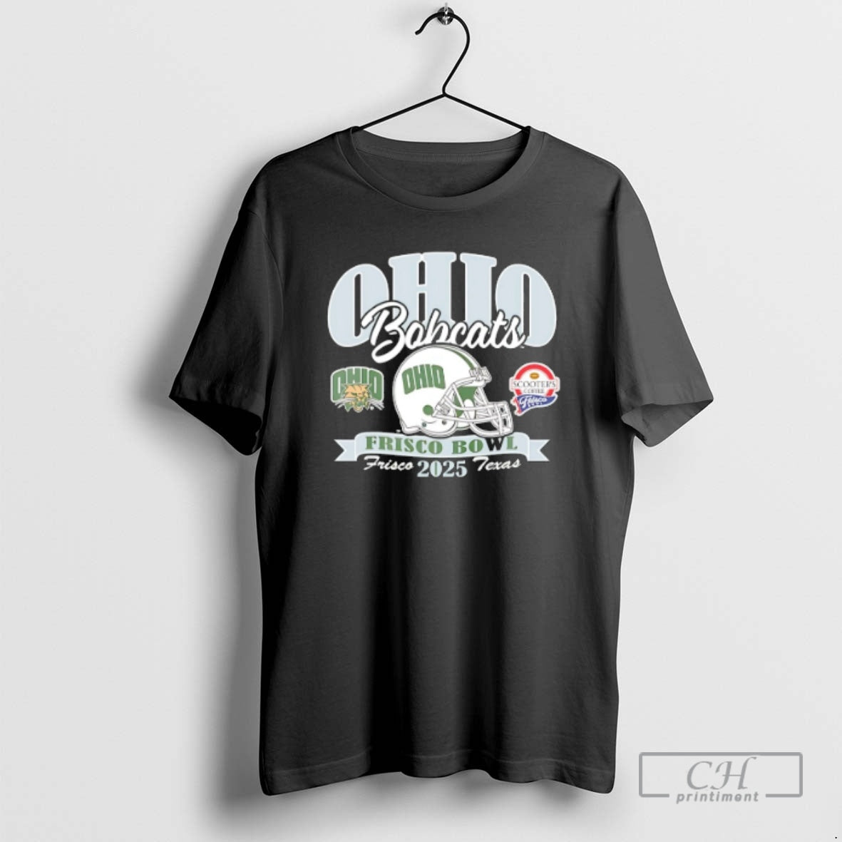 Premium Ohio Bobcats Football 2025 Scooters Coffee Frisco Bowl Shirt Sweater Hoodie, Sweatshirt | PrintMintTees.com