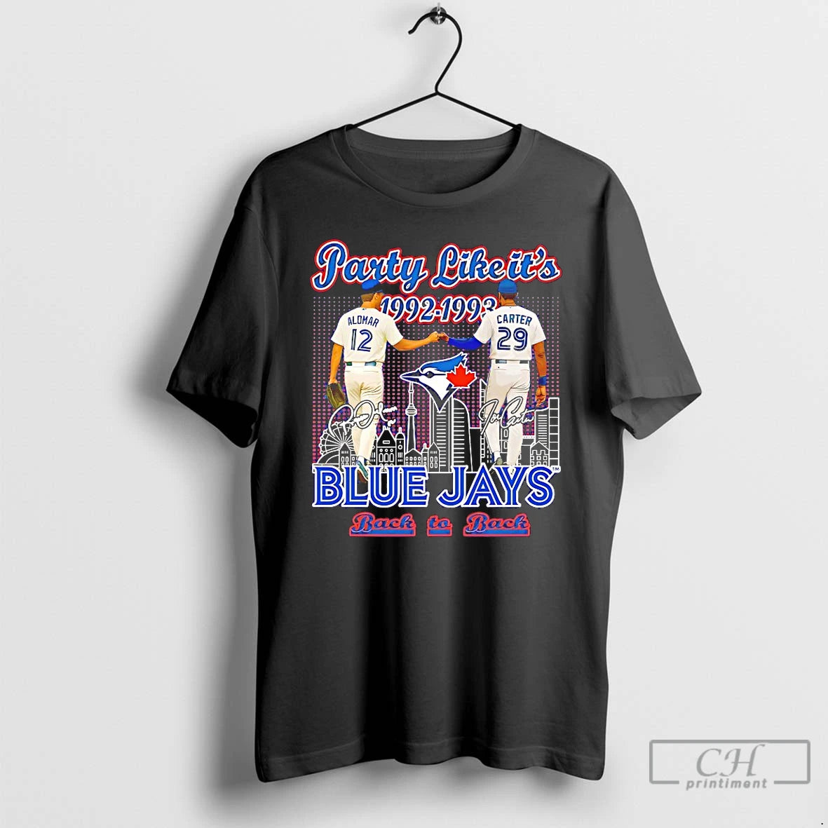 Premium Party Like Its 1992 1993 Blue Jays Back To Back T-Shirts, Hoodie, Sweatshirt | PrintMintTees.com