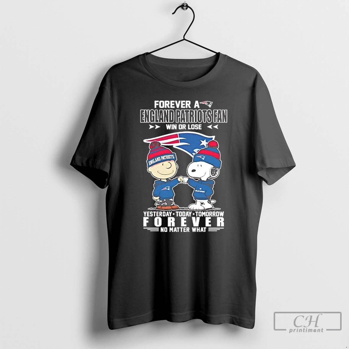 Premium Peanuts Characters Forever A England Patriots Fan Win Or Lose Forever Tee T Shirts Hoodie, Sweatshirt