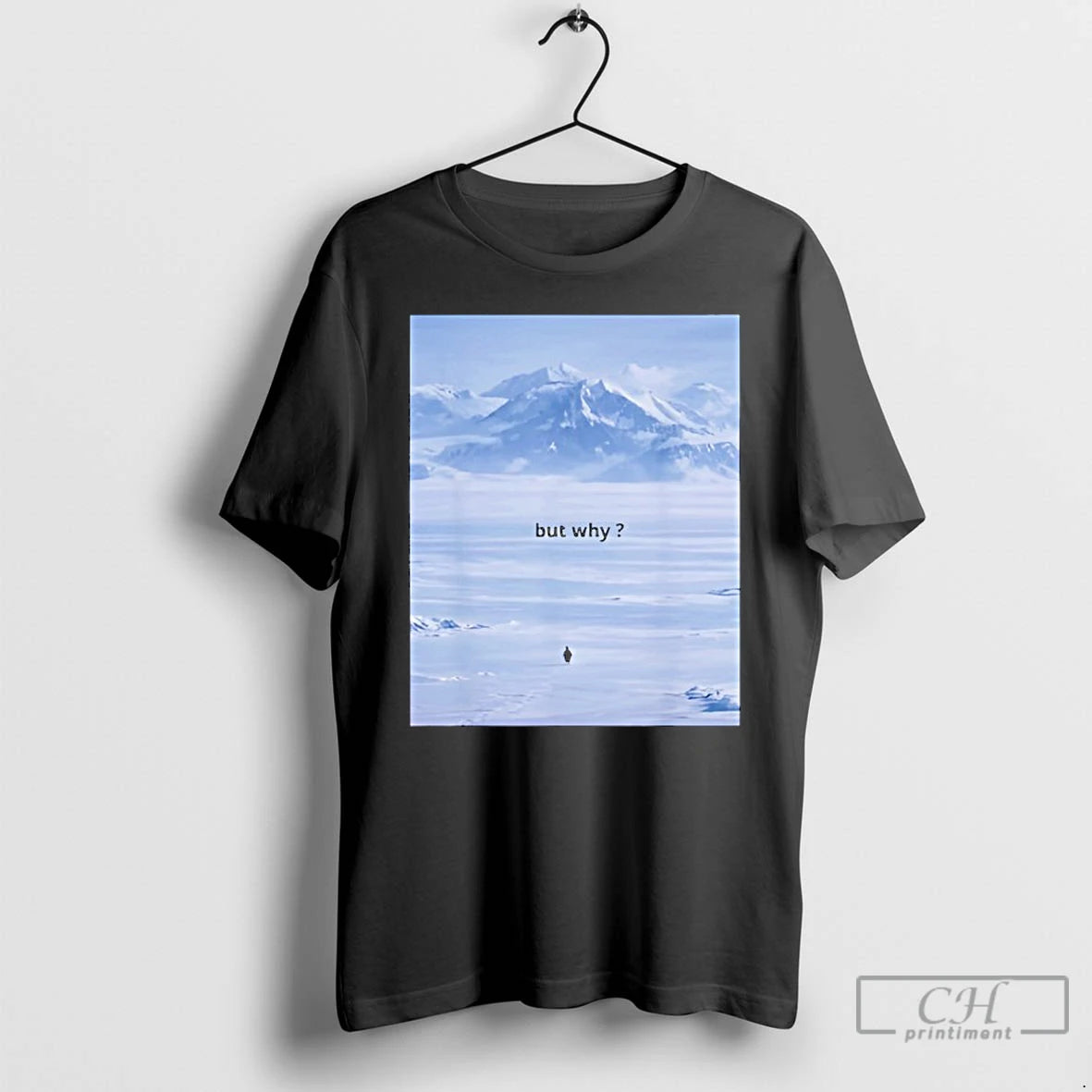 Premium Penguin But Why Meme Head Towards The Mountains Motivational T-Shirts, Hoodie, Sweatshirt | PrintMintTees.com