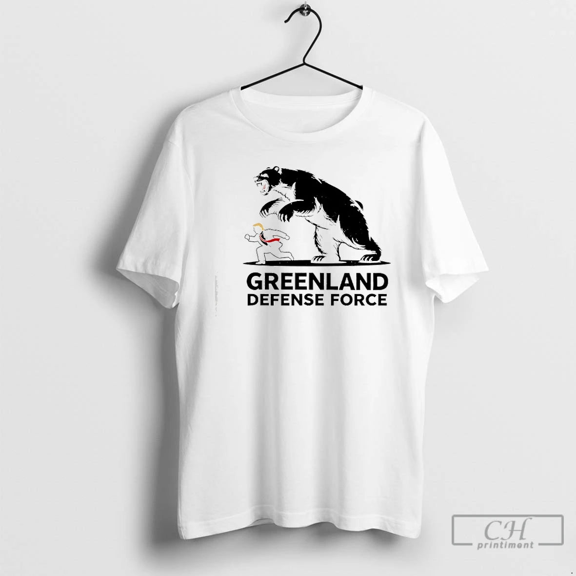Premium Polar Bear And Donald Trump Greenland And Defense Force T-Shirts, Hoodie, Sweatshirt | PrintMintTees.com