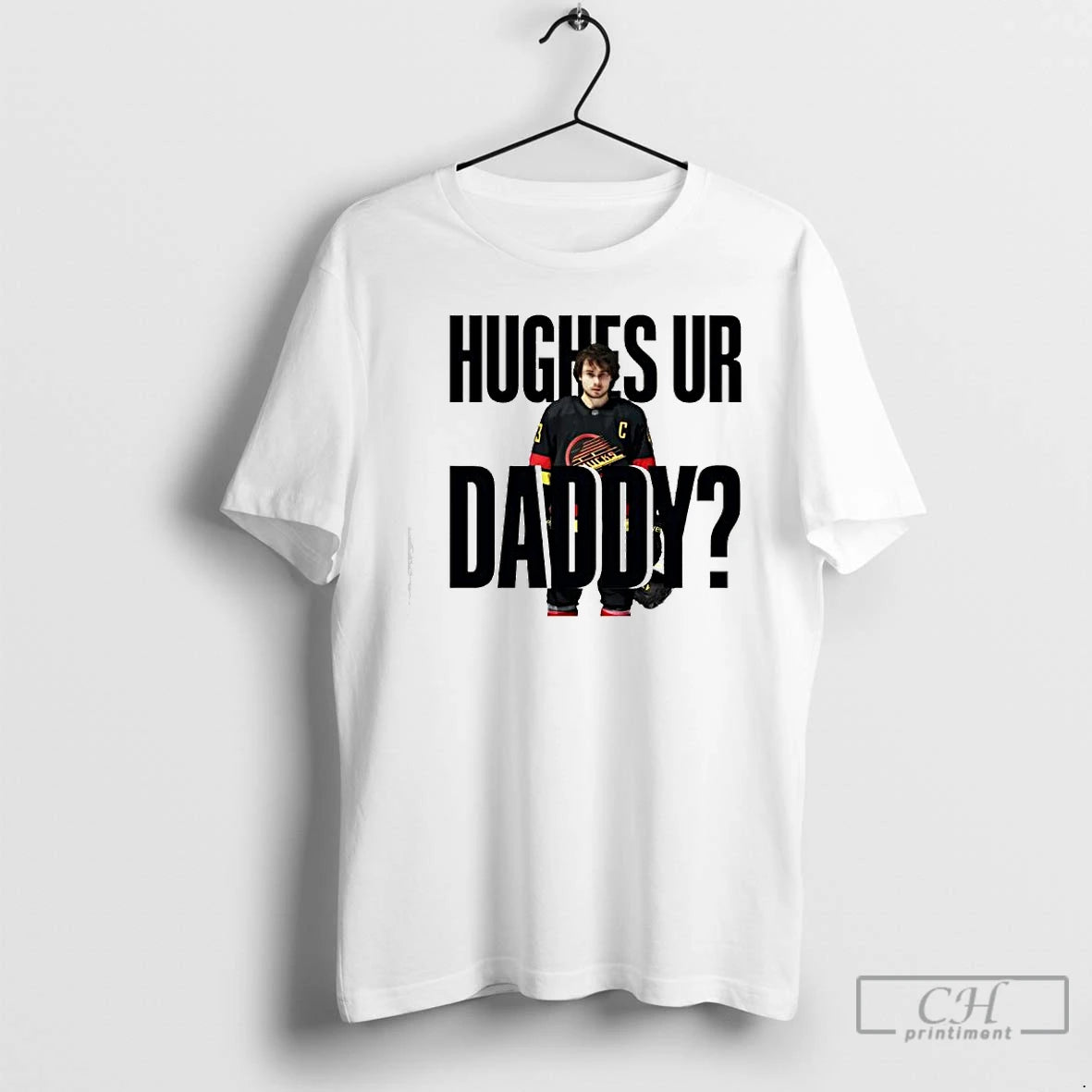 Premium Quinn Hughes Ur Daddy Graphic T-Shirts, Hoodie, Sweatshirt | PrintMintTees.com