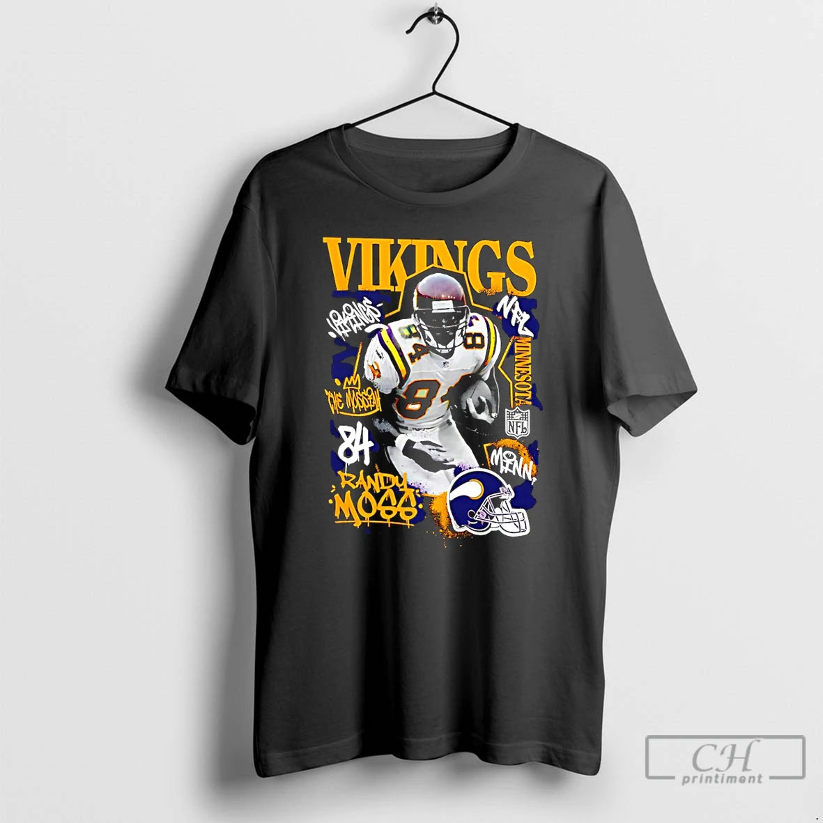 Premium Randy Moss Minnesota Vikings Star Player T-Shirts, Hoodie, Sweatshirt | PrintMintTees.com