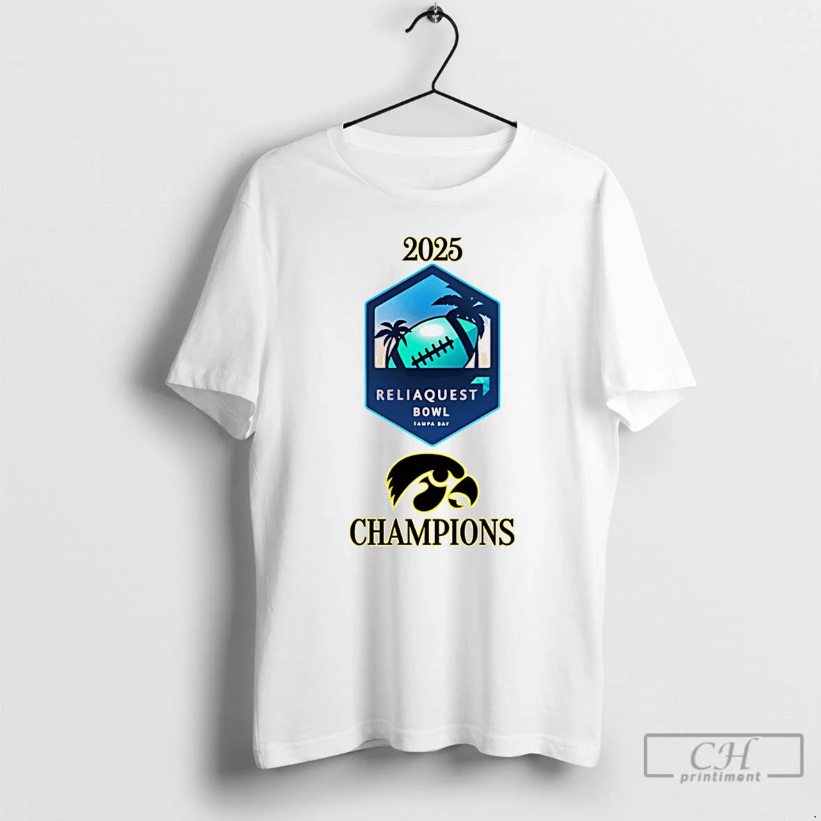 Premium Reliaquest Bowl Champions 2025 Iowa Football T-Shirts, Hoodie, Sweatshirt | PrintMintTees.com