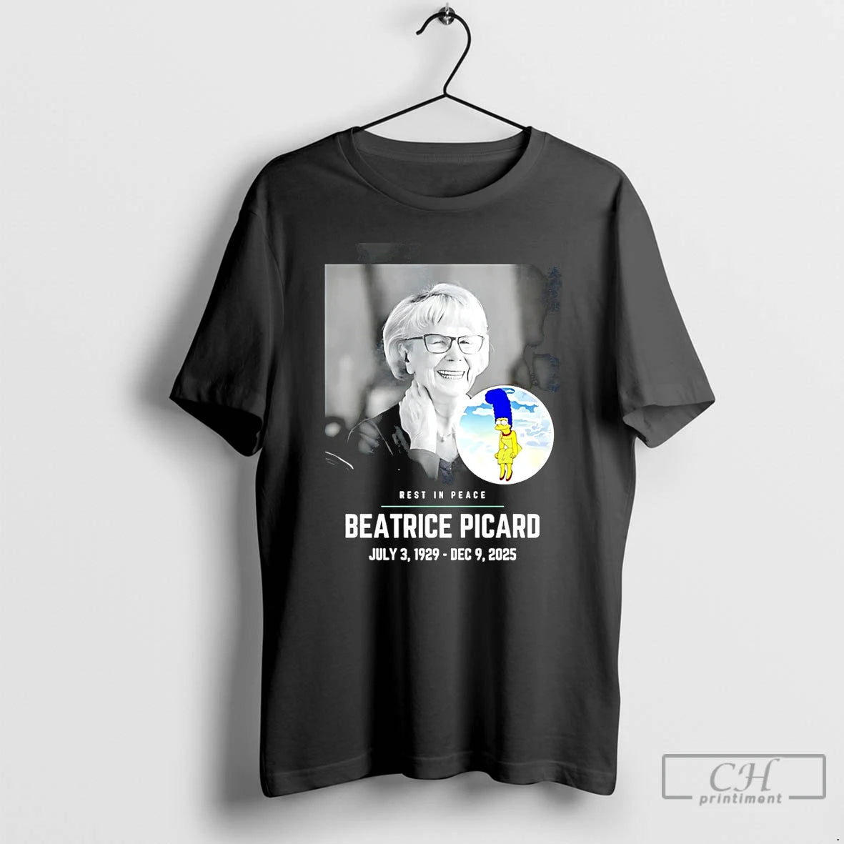 Premium Rest In Peace Beatrice Picard 1929 2025 T-Shirts, Hoodie, Sweatshirt | PrintMintTees.com