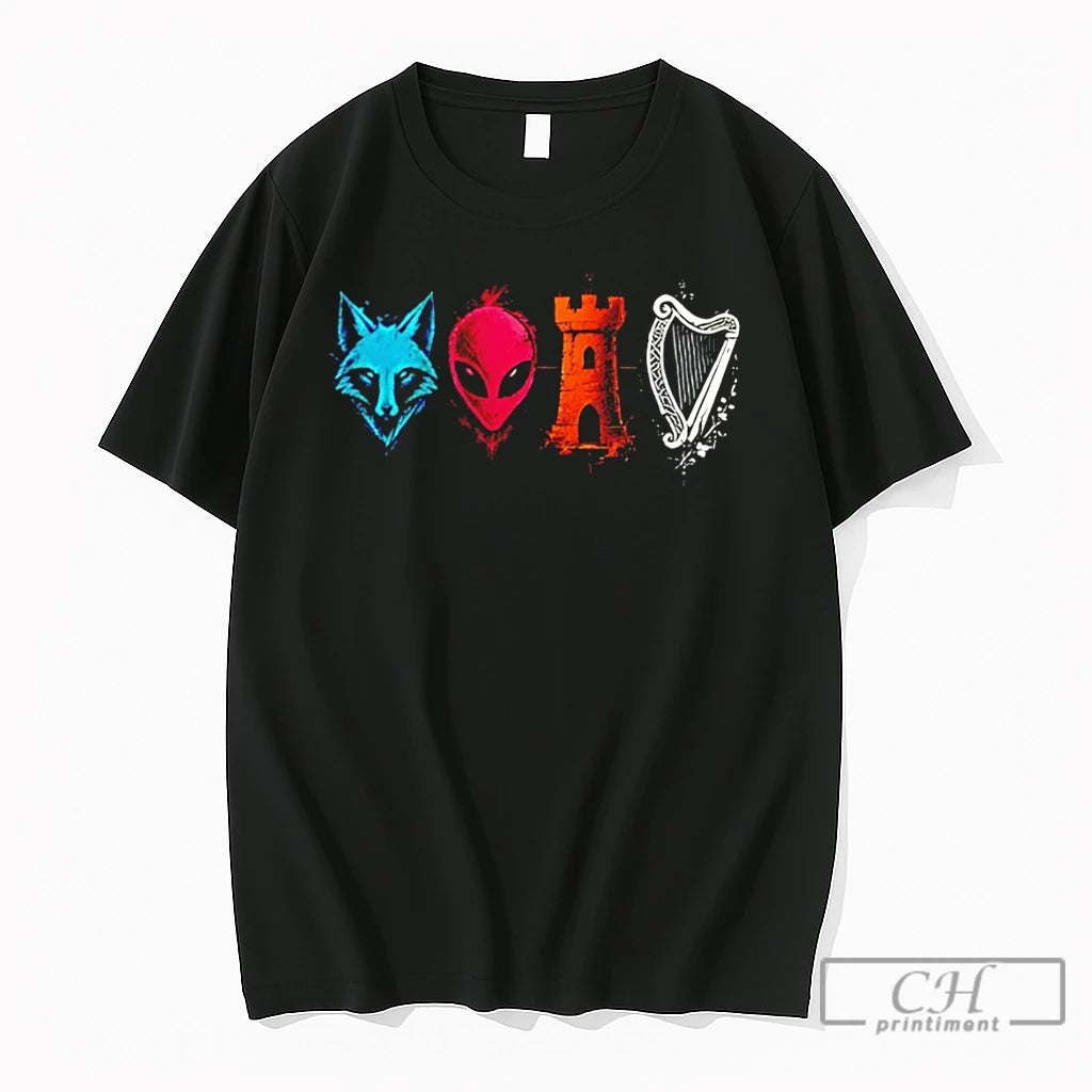 Premium Retro Sports Lover Graphic Spurs Fox Alien Castle Harper
