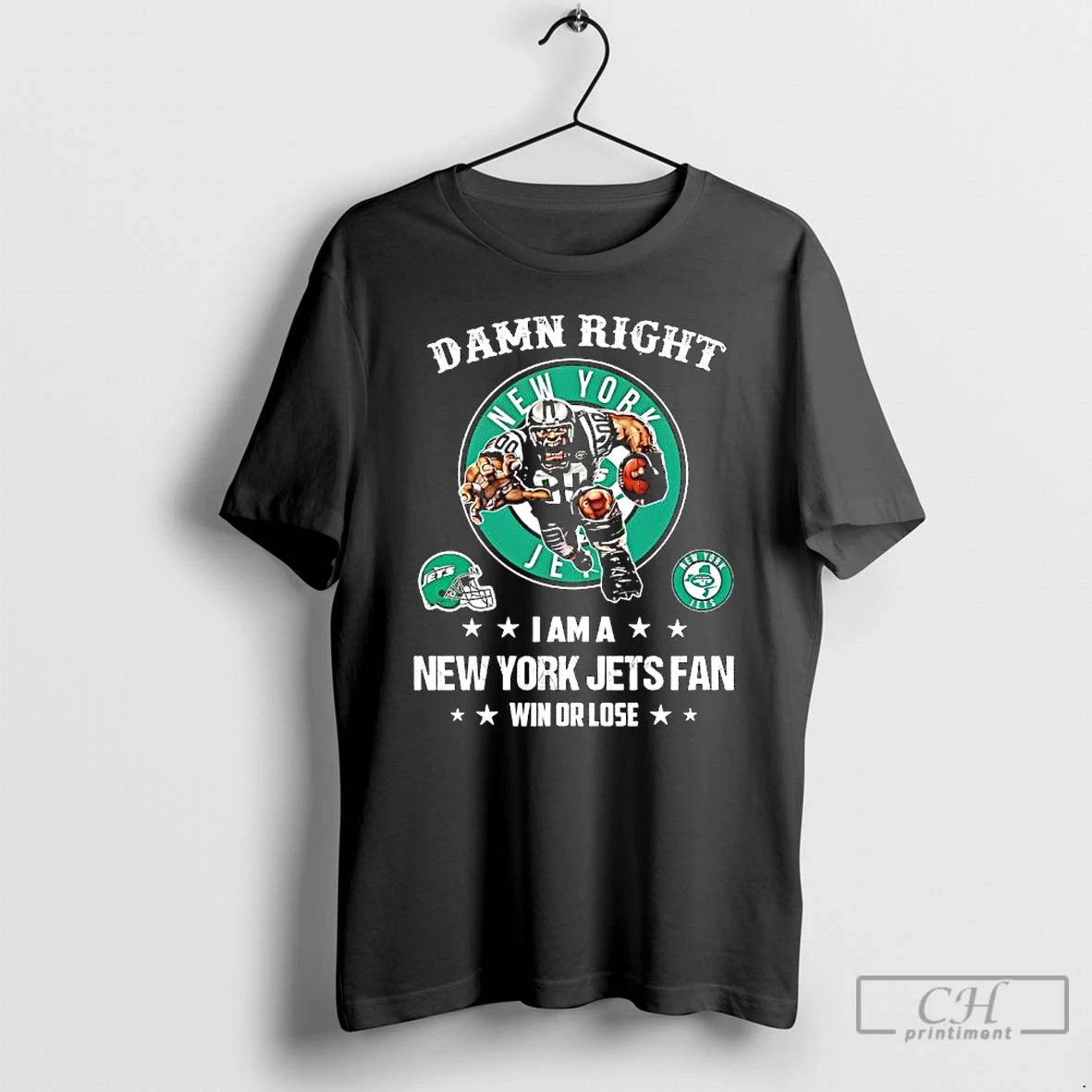 Premium Right I Am A New York Jets Fan Win Or Lose Merchandise T Shirts Hoodie, Sweatshirt | PrintMintTees.com