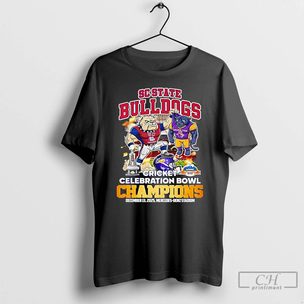 Sc State Bulldogs Cricket Celebration Bowl Champions 2025 Mascot T-Shirts, Hoodie, Sweatshirt