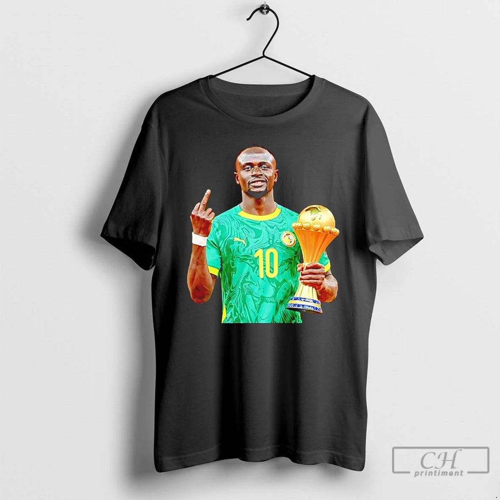 Premium Sadio Mane Senegal 2026 Champions Middle Finger Trophy T-Shirts, Hoodie, Sweatshirt | PrintMintTees.com