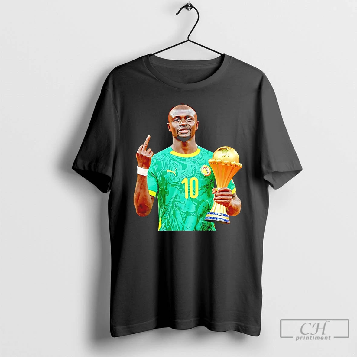 Premium Sadio Mane Senegal 2026 Champions Middle Finger Trophy T-Shirts, Hoodie, Sweatshirt | PrintMintTees.com