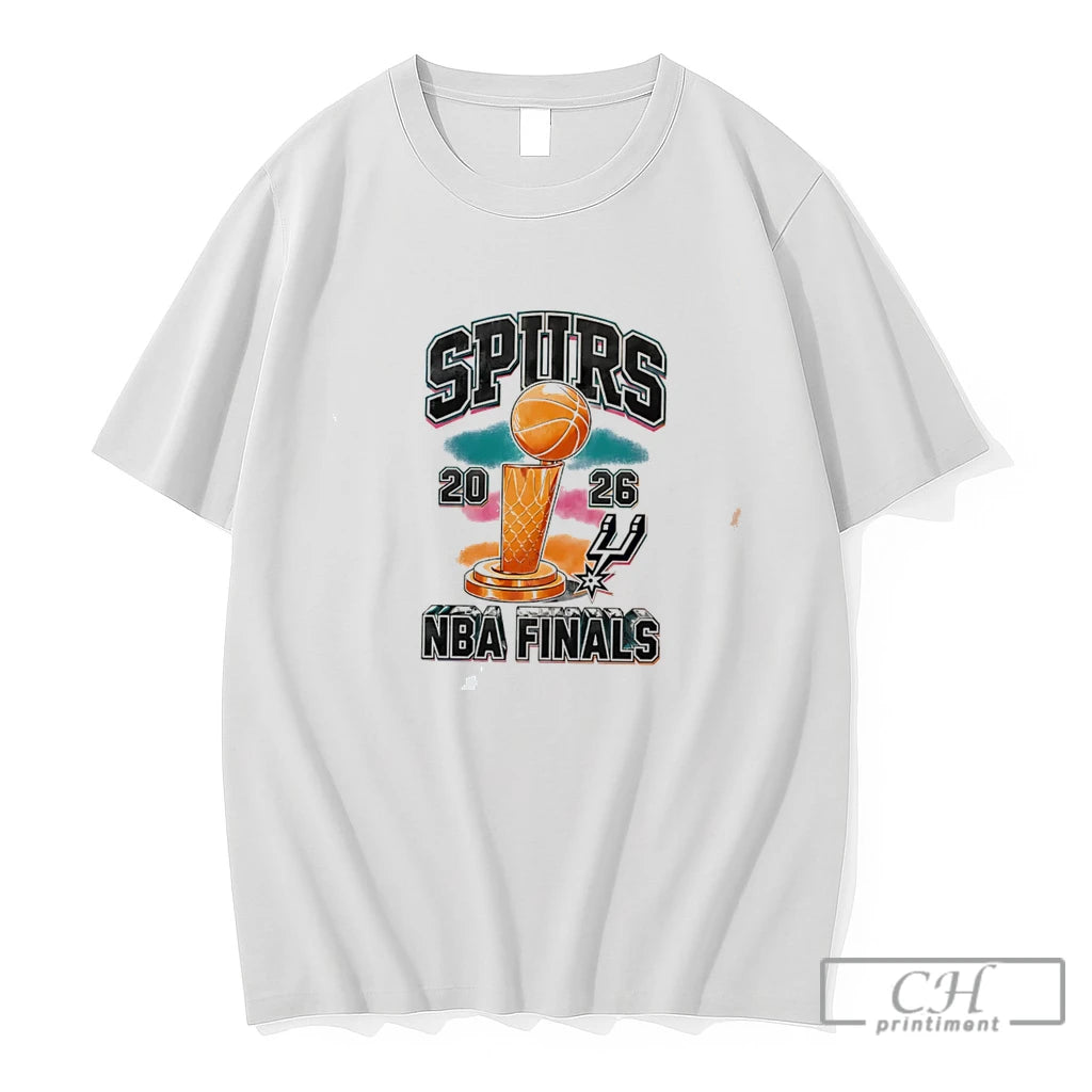 Premium San Antonio Spurs 2026 Nba Finals 2026 Trophy Illustration Tee
