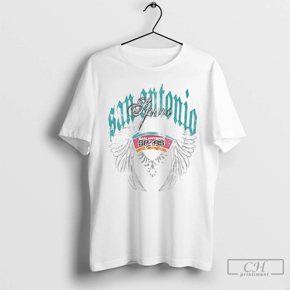 Premium San Antonio Spurs Basketball Old English