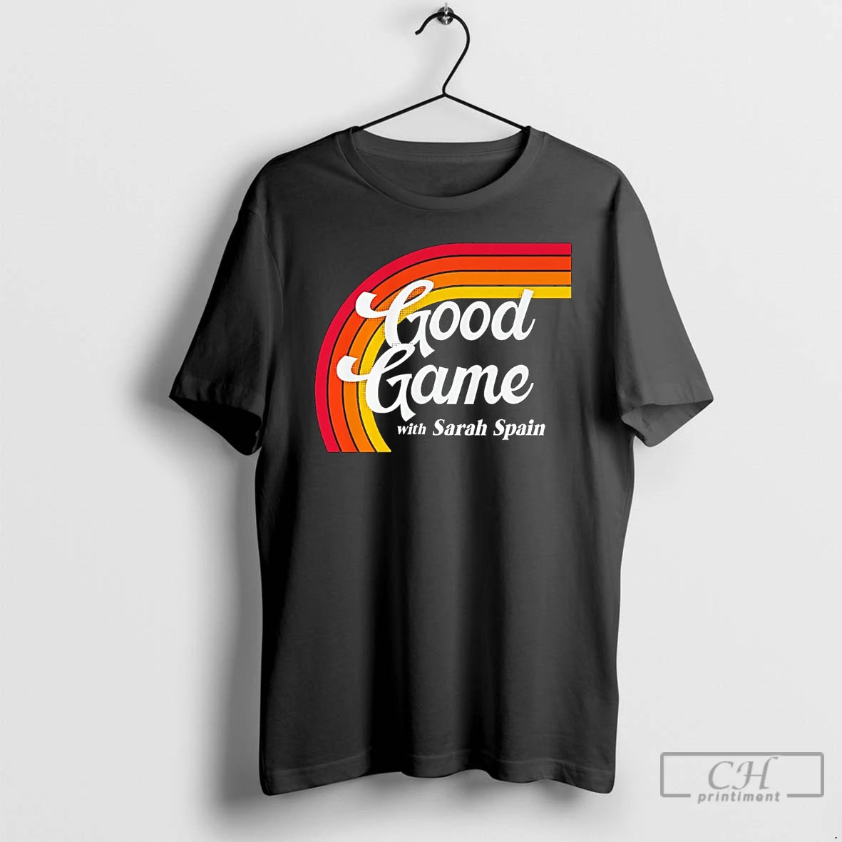 Premium Sarah Spain Good Game Logo Rainbow T-Shirts, Hoodie, Sweatshirt | PrintMintTees.com