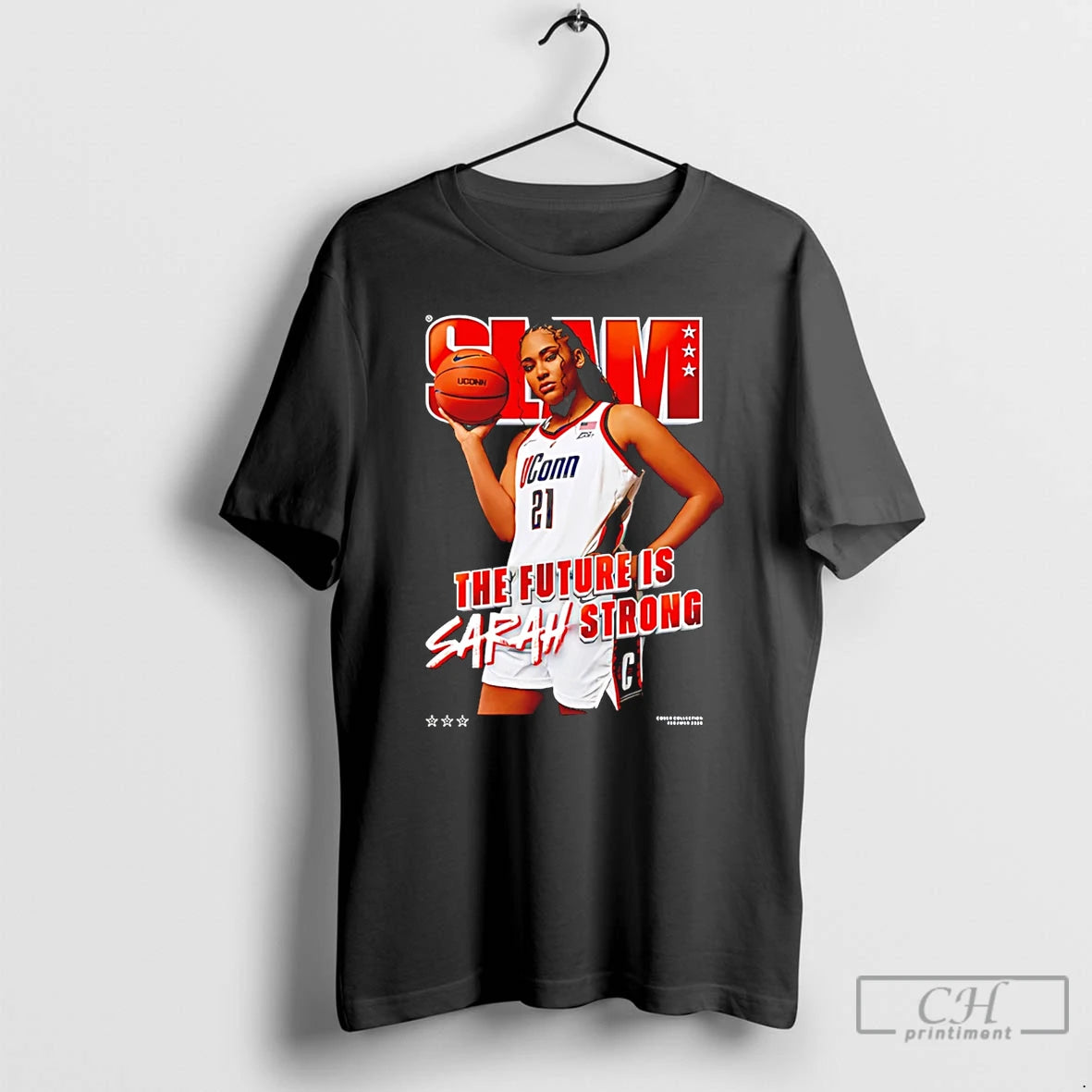 Premium Sarah Strong Uconn Huskies The Future Is Sarah Strong Slam T-Shirts, Hoodie, Sweatshirt | PrintMintTees.com