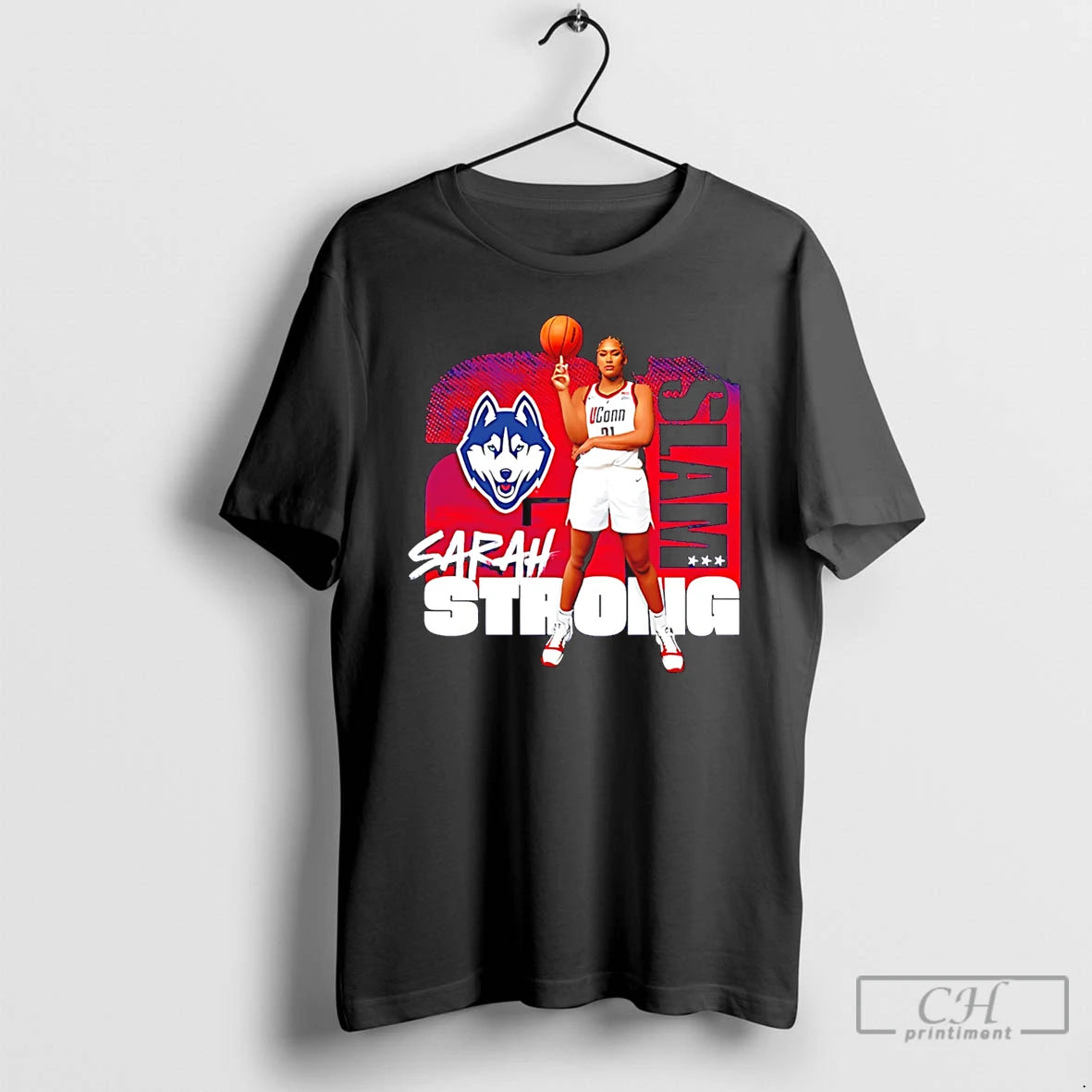 Premium Sarah Strong No 21 Uconn Huskies Slam T-Shirts, Hoodie, Sweatshirt | PrintMintTees.com