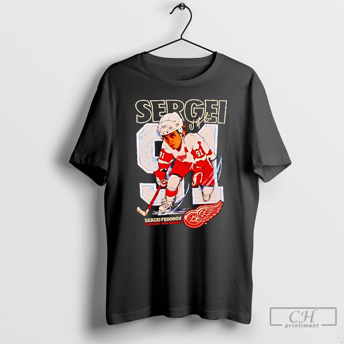 Premium Sergei Fedorov Detroit Red Wings T-Shirts, Hoodie, Sweatshirt | PrintMintTees.com