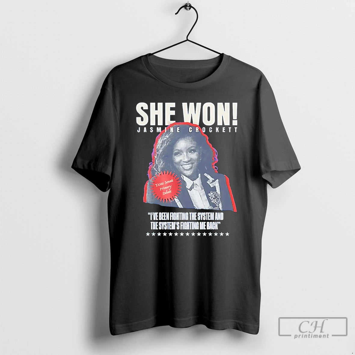 She Won Jasmine Crockett T-Shirts, Hoodie, Sweatshirt
