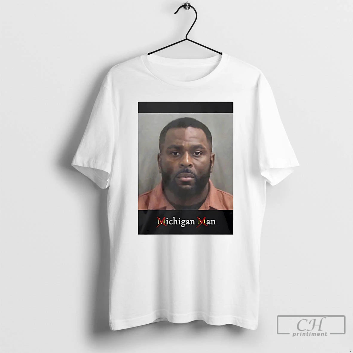 Premium Sherrone Moore Mugshot Meme Michigan Man T-Shirts, Hoodie, Sweatshirt | PrintMintTees.com