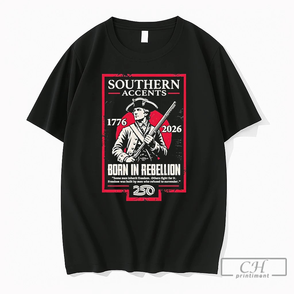 Premium Soldier Patriot Southern Accents Born In Rebellion