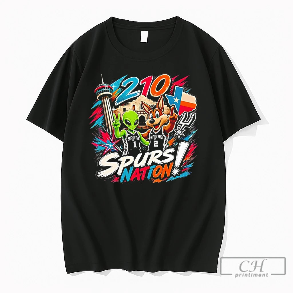Premium Spurs Coyote Alien San Antonio Spurs 210 Spurs National Basketball 2026 T Shirts Sweater