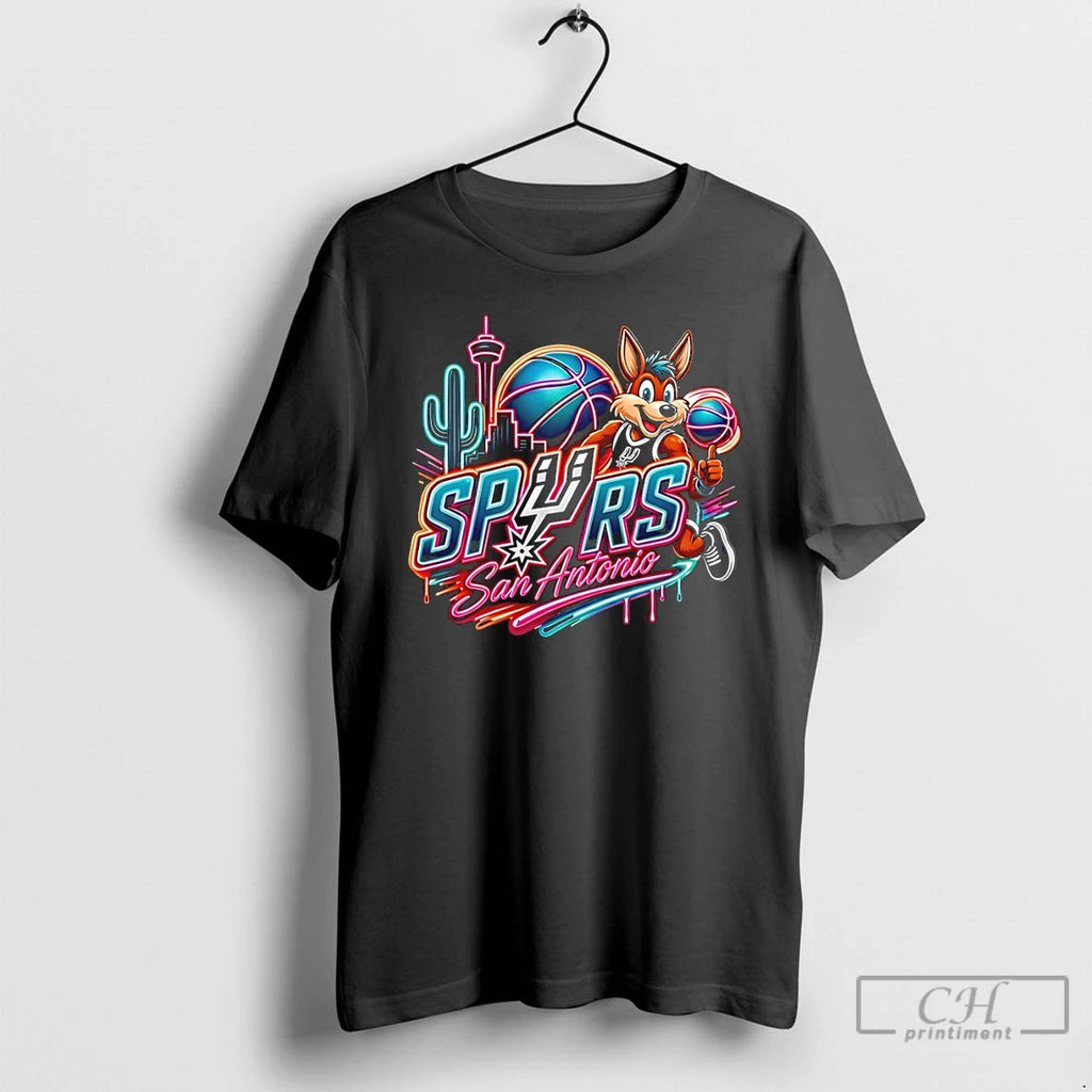 Premium Spurs Coyote Alien San Antonio Spurs Basketball National 2026 90s Styles T Shirts Sweater