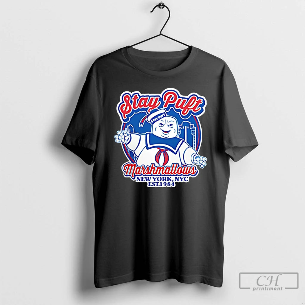 Premium Stay Puft Marshmallows Ghostbusters Cartoon T-Shirts, Hoodie, Sweatshirt | PrintMintTees.com
