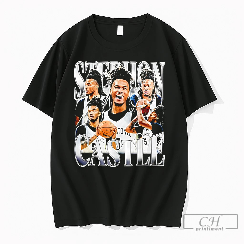 Premium Stephon Castle San Antonio Spurs Basketball Castle Wemby Game Day Graphic T Shirts Sweater