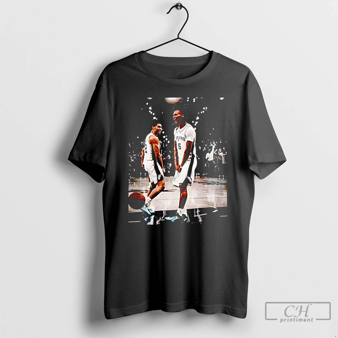 Premium Stephon Castle And Dylan Harper San Antonio Spurs Hoops Basketball Vintage T Shirts Sweater