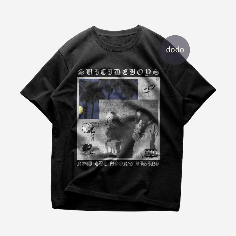 Premium Suicideboys T-Shirt - Now The Moon's Rising Album Shirt - Suicideboys New Album Shirt