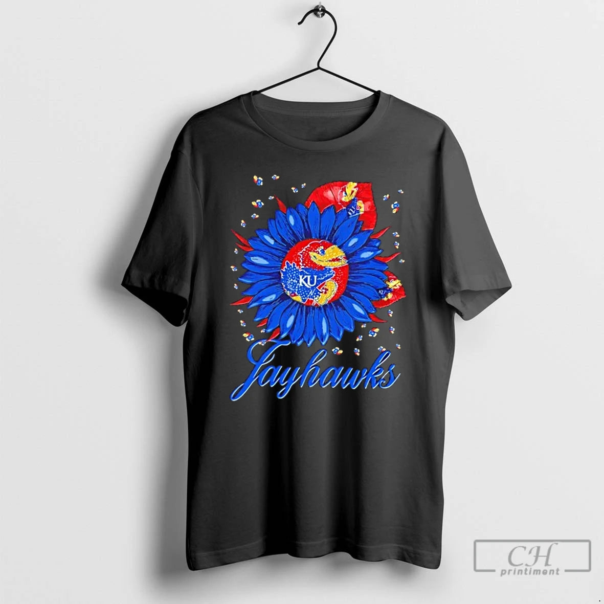 Premium Sunflower X Kansas Jayhawks Football Logo T-Shirts, Hoodie, Sweatshirt | PrintMintTees.com