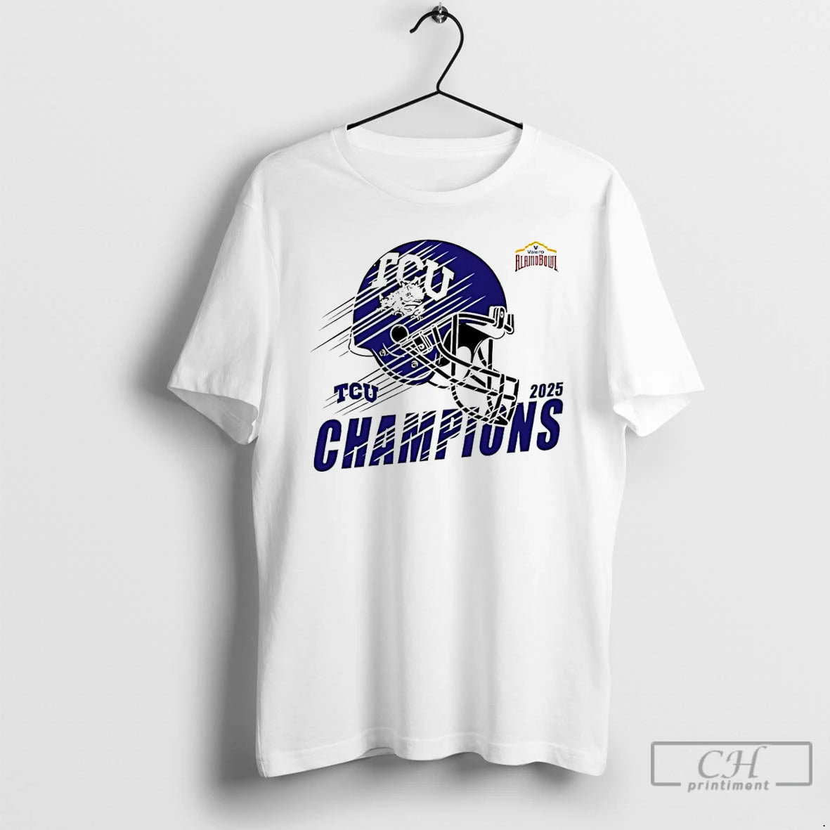 Premium Tcu Horned Frogs Football 2025 Valero Alamo Bowl Champions T-Shirts, Hoodie, Sweatshirt | PrintMintTees.com