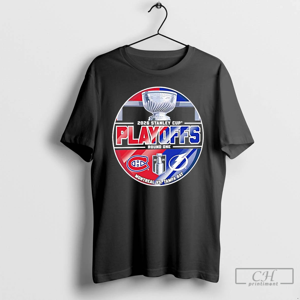 Premium Tampa Bay Lightning Vs Montreal Canadiens 2026 Stanley Cup Playoffs Round 1 T Shirts