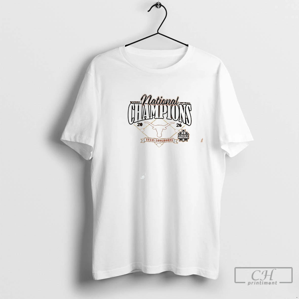 Premium Texas Longhorns 2026 Softball National Champs Diamond Tee