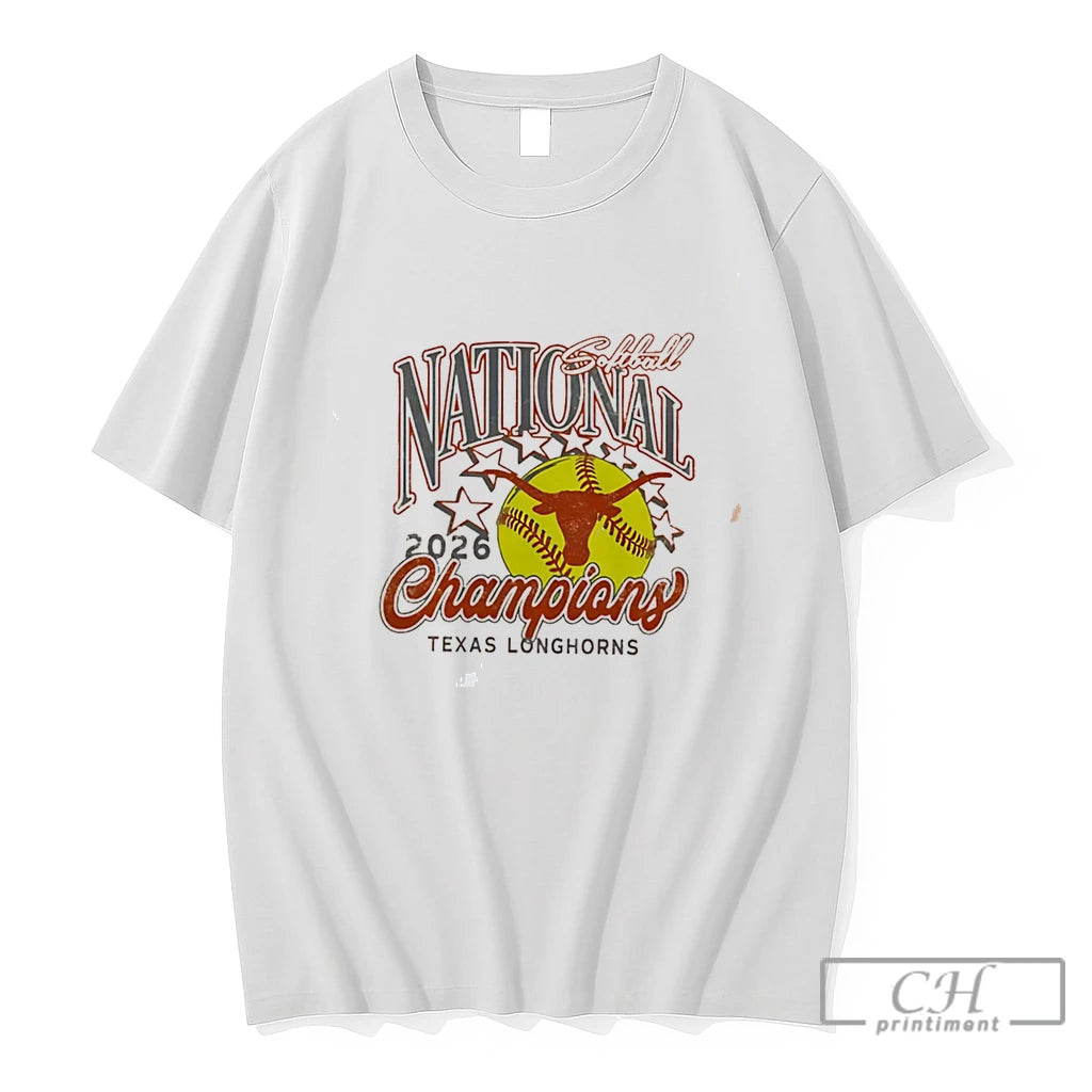Premium Texas Longhorns 2026 Womens College World Series Champions Star Tee