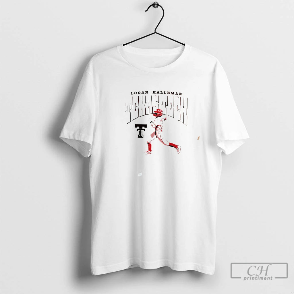 Premium Texas Tech Logan Halleman Running Pose Tee