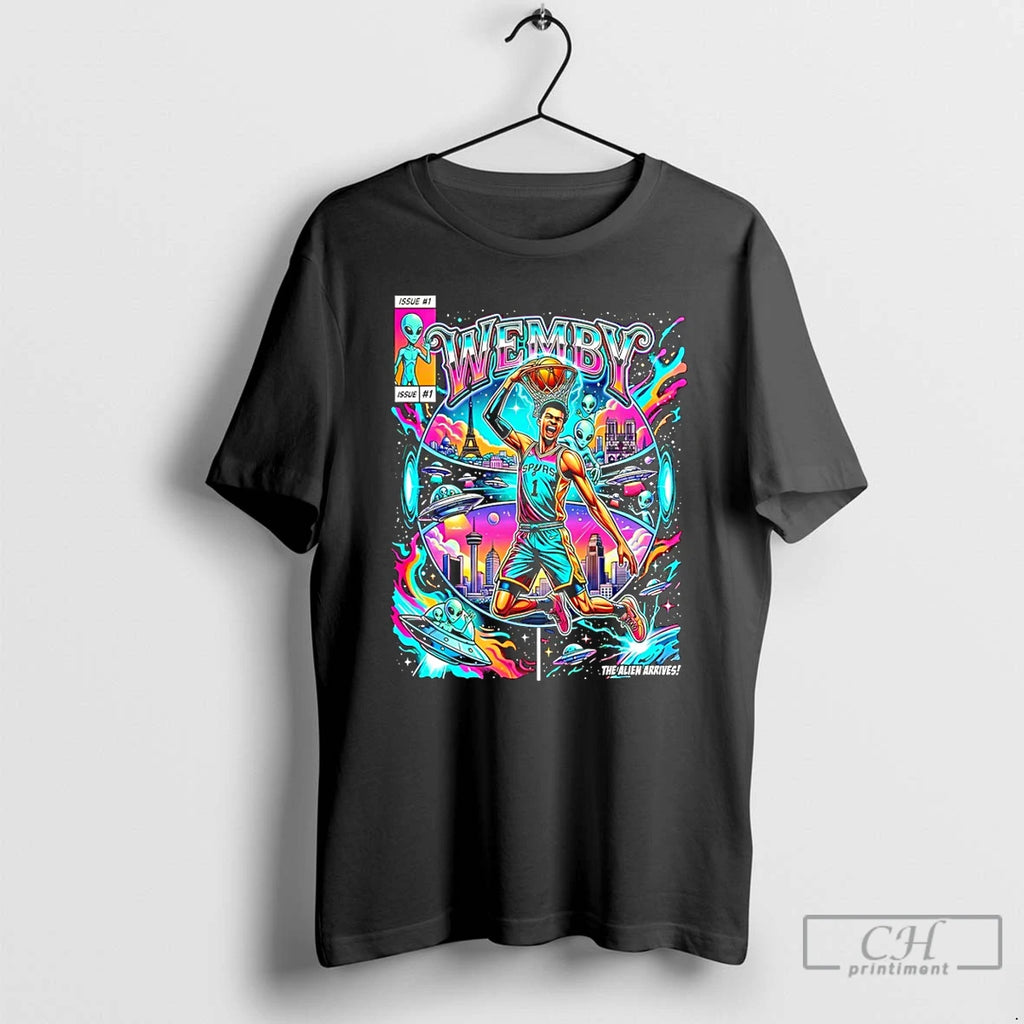 Premium The Alien Arrives Wemby San Antonio Spurs Basketball Vintage