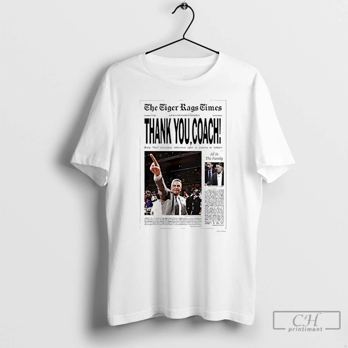Premium The Tigers Rags Times Thank You Coach Bruce Pearl T-Shirts, Hoodie, Sweatshirt | PrintMintTees.com