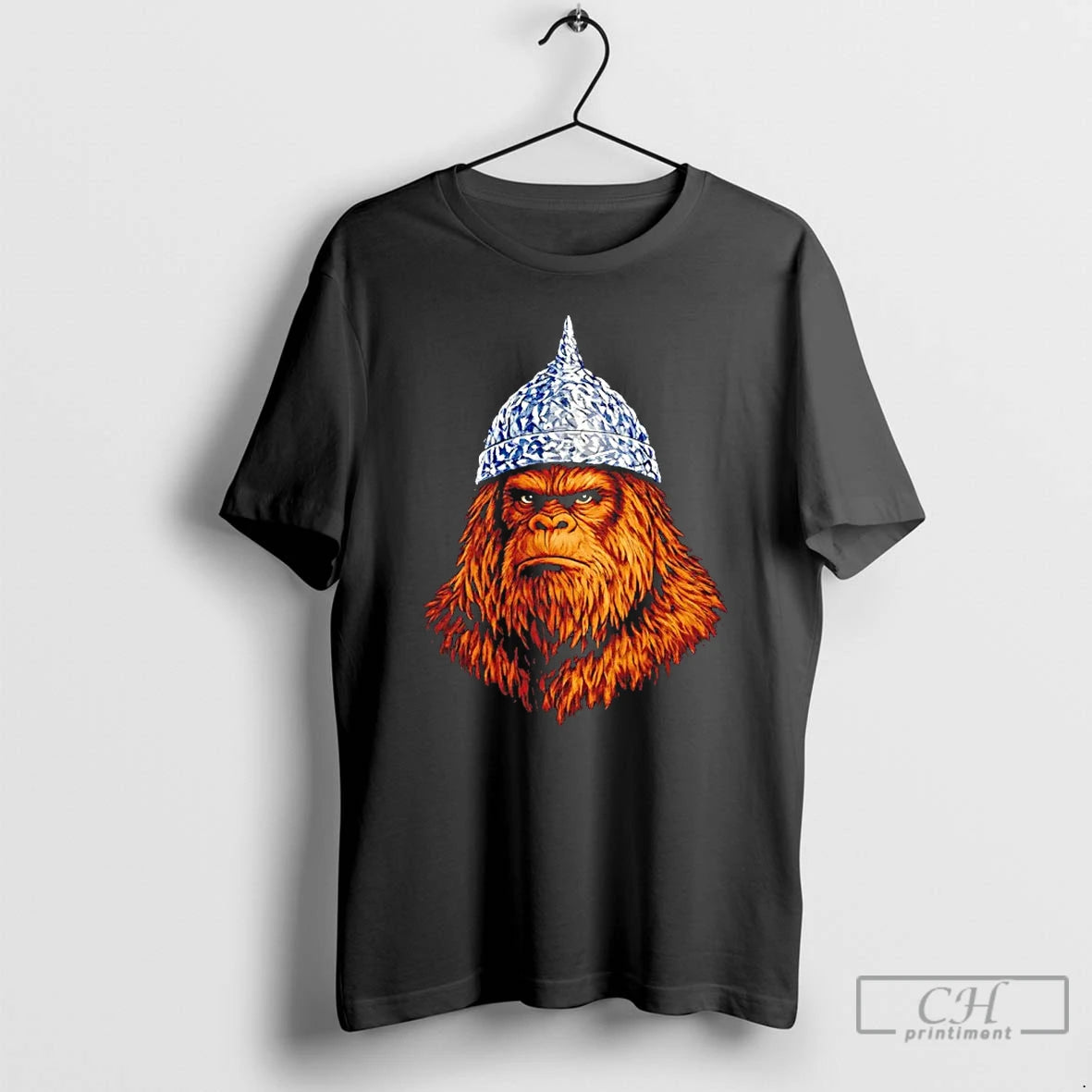 Premium Tin Foil Bigfoot Portrait Graphic T-Shirts, Hoodie, Sweatshirt | PrintMintTees.com