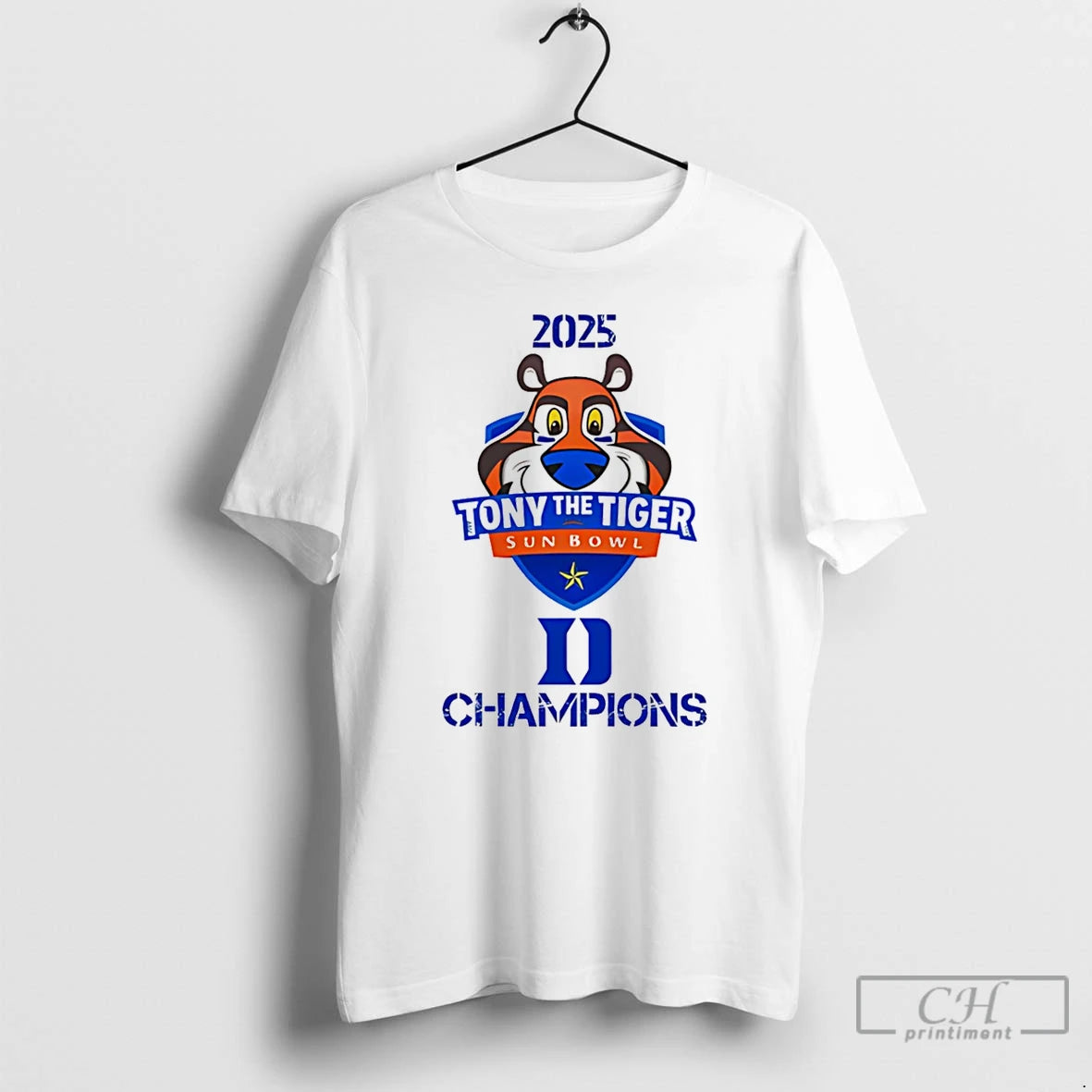 Premium Tony The Tiger Sun Bowl Champions 2025 Duke Football T-Shirts, Hoodie, Sweatshirt | PrintMintTees.com