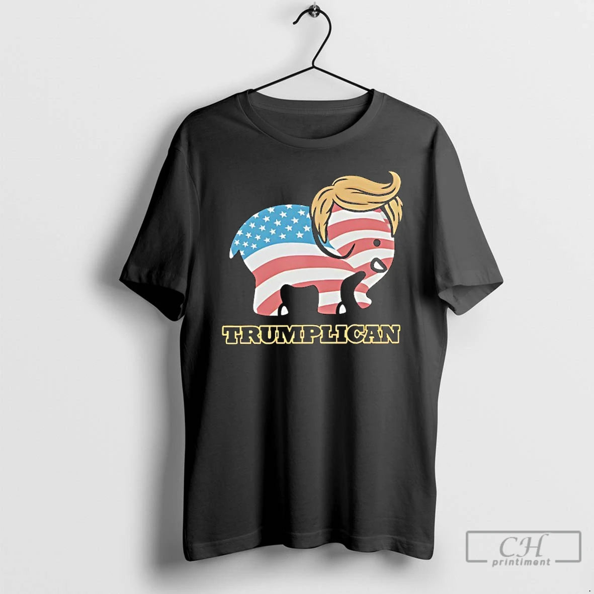 Trumplican American Flag Elephant Logo T-Shirts, Hoodie, Sweatshirt