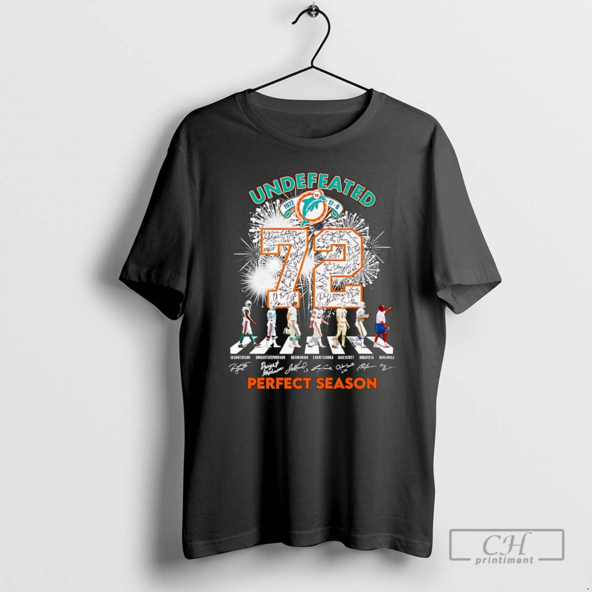Premium Undefeated 72 Miami Dolphins Perfect Season Shirt Sweater Hoodie, Sweatshirt | PrintMintTees.com