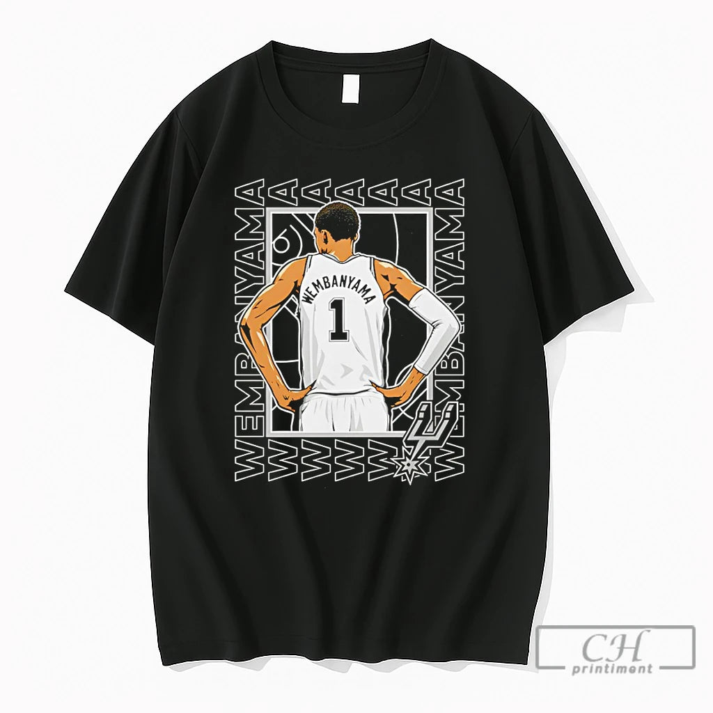 Premium Victor Wembanyama San Antonio Spurs Wembanyama 1 Basketball Player Nba 2026 T Shirts Sweater