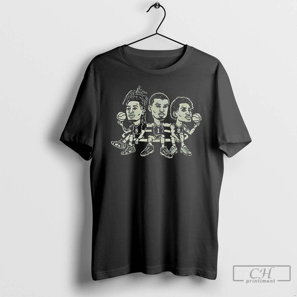 Premium Victor Wembanyama Stephon Castle Dylan Harper San Antonio Spurs Basketball Caricature T Shirts Sweater