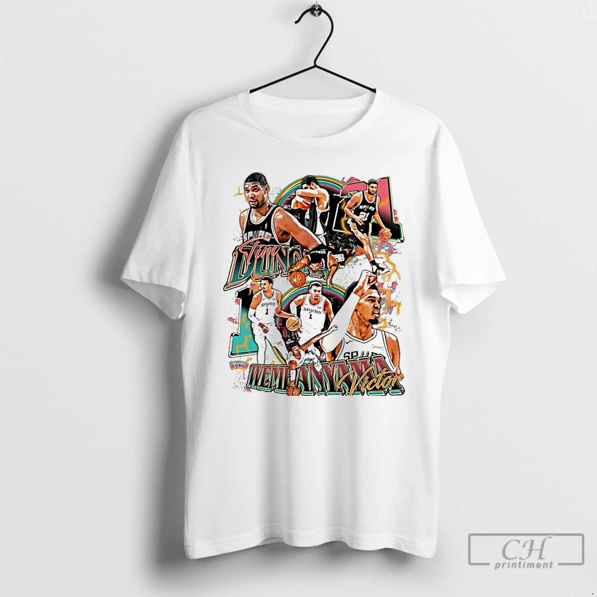 Premium Victor Wembanyama And Tim Duncan Duo San Antonio Spurs T-Shirts, Hoodie, Sweatshirt | PrintMintTees.com